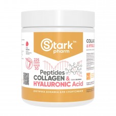 Пептиди колагену, Collagen Peptides & Hyaluronic Acid - 225g Raspberry Stark Pharm