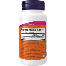 Вітамін B12 Now Methyl B-12 10000 mcg 60 lozenges  NOW