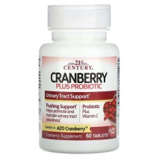 Клюква с пробиотиками 21st Century Cranberry Plus Probiotic 60 Tablets  21st Century
