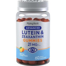 Lutein + Zeaxanthin (Delicious Orange), 21 mg (per serving), 60 Vegan Gummies Piping Rock