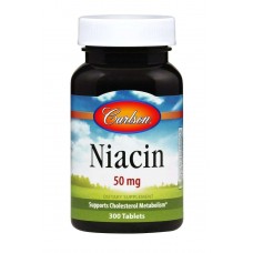 Ниацин Carlson Labs Niacin 50 mg 300 tabs Carlsson
