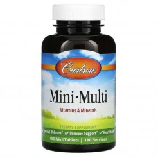 Витаминно-минеральный комплекс Carlson Labs Mini-Multi Vitamins & Minerals Iron-Free 180 Tablets Carlsson