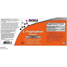 L-триптофан Now L-Tryptophan Powder 57 g  NOW