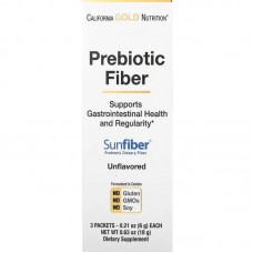 Пребіотичне волокно California Gold Nutrition (Prebiotic Fiber) 3 пакетики по 6 г
