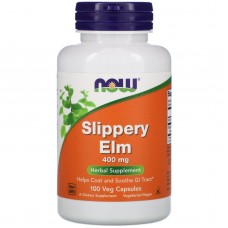 Скользкий вяз Now Foods (Slippery Elm) 400 мг 100 капсул