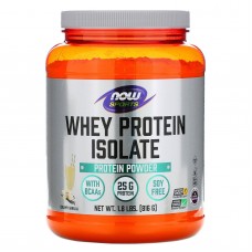 Ізолят сироваткового протеїну ваніль Now Foods (Whey Protein Isolate Sports) 816 г