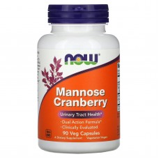 Манноза і Журавлина Now Foods (Mannose Cranberry) 90 капсул