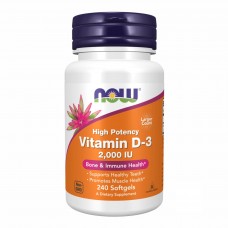 VIT D-3 2000 IU - 240 sgels Now Foods