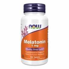 Мелатонін, Melatonin 1 mg - 100 tabs Now Foods