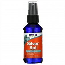 Колоїдне срібло, Silver Sol10 PPM Liquid - 4 fl.oz. Now Foods
