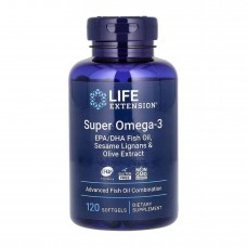 Super Omega-3 EPA/DHA Fish Oil Sesame Lignans & Olive Extract - 120 softgels Life Extension Super Omega-3 EPA/DHA Fish Oil Sesame Lignans & Olive Extract - 120 softgels Life Extension