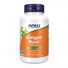 Корень имбиря, Ginger Root 550mg - 100 vcaps Now Foods