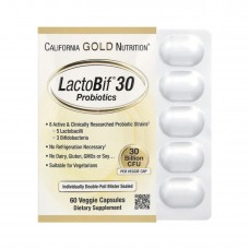 Пробиотики, LactoBif 30 Probiotics - 60 veg caps California Gold Nutrition