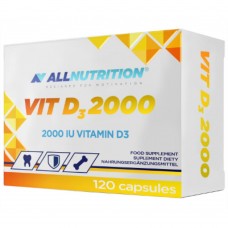 Вітамін Д3, Vitamin D3 2000 - 120caps Allnutrition