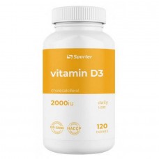 Вітамін D3 Sporter Vitamin D3 2000 ME 120 софт гель Sporter
