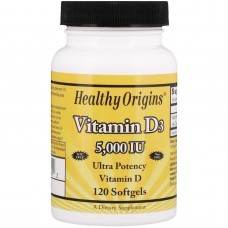 Вітамін D3 Healthy Origins (Vitamin D3) 5000 МО 120 капсул