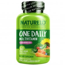 Мультивитамины для женщин 50+, One Daily Multivitamin for Women 50+, NATURELO, 60 вегетарианских капсул