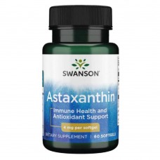 Астаксантин, Astaxanthin 4mg - 60caps Swanson Астаксантин, Astaxanthin 4mg - 60caps Swanson