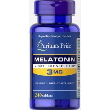 Мелатонін Puritan's Pride (Melatonin) 3 мг 240 таблеток