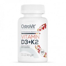 Вітамін Д3 + вітамін К2 OstroVit (VITAMIN D3 + K2) 90 таблеток