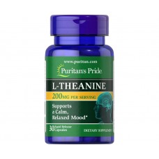 L-теанин Puritan's Pride L-Theanine 200 mg 30 caps Puritan's Pride