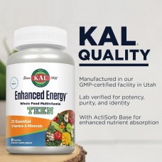Мультивитамины для подростков KAL Enhanced Energy Teen 60 tabs  KAL