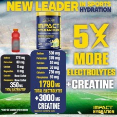 Электролиты с креатином MHP Impact Hydration Electrolytes + Creatine 443 г, Lemon Lime  MHP