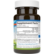 Фолиевая кислота Carlson Folic Acid, 800 mcg, 300 Vegetarian Tablets  Carlsson