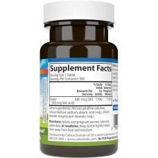 Фолієва кислота Carlson Folic Acid, 400 mcg, 300 Vegetarian Tablets  Carlsson