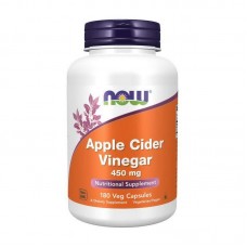 Яблучний оцет NOW (Apple Cider Vinegar) 450мг, 180 веган капсул