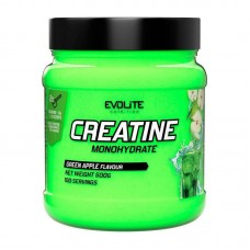 Креатин Моногідрат (Creatine Monohydrate) Evolite Nutrition у порошку, 500 г, Зелене яблуко