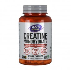 Креатин Моногидрат NOW (Creatine) 750 мг, 120 капсул