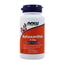 Астаксантин (Astaxanthin) 4 мг, Now Foods, 90 м'яких капсул