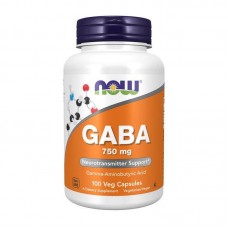 ГАМК (гама-аміномасляна кислота) GABA 750 мг, Now Foods, 100 cap