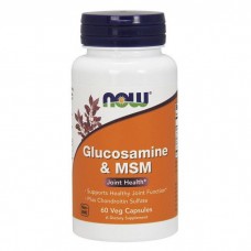 Глюкозамин и МСМ (Glucosamine & MSM), Now Foods, 60 веган капсул
