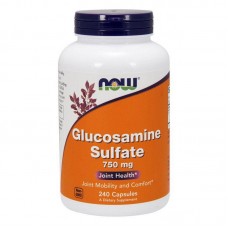 Глюкозамин сульфат (Glucosamine Sulfate) 750 мг, Now Foods, 240 капсул