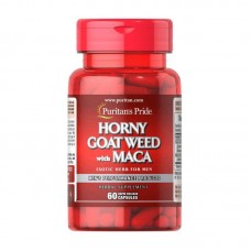 Горянка и мака (Horny Goat Weed with Maca) 500 мг / 75 мг, Puritan's Pride, 60 капсул