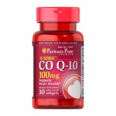 Коензим Q-10 (Q-SORB Co Q-10) 100 мг, Puritan's Pride, 30 мягких капсул