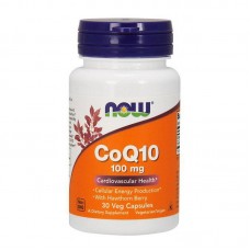 Коензим Q10 (CoQ10) 100 мг, Now Foods, 30 веган капсул