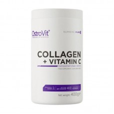 Колаген та Вітамін C (Collagen + Vitamin C), OstroVit, 400 г, Чистий