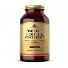 Омега 3 Концентрат (Omega 3 Fish Oil Concentrate), Solgar, 120 м'яких капсул