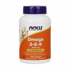 Омега 3-6-9 (Omega 3-6-9), Now Foods, 100 м'яких капсул