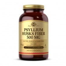 Подорожник Псиліум (Psyllium Husk Fiber) 500 мг, Solgar, 200 веган капсул