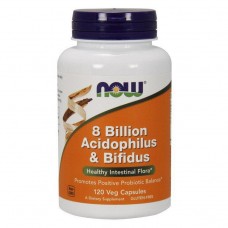 Пробіотики (8 Billion Acidophilus and Bifidus) 8 млрд КУО, Now Foods, 120 веган капсул