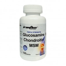 Хондропротектор (Triple Strength Glucosamine Chondroitin MSM), IronFlex, 100 табл.