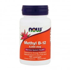 Вітамін Б12 Метил (Methyl B-12) 5000 мкг, Now Foods, 120 льодяників