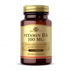 Витамин В6 (Vitamin B6) 100 мг, Solgar, 100 табл
