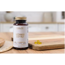 Витамин Д3+К2 (D3+K2), Evolite Nutrition, 120 мягких капсул
