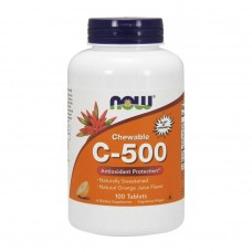 Вітамін С (Chewable C-500), Now Foods, 100 табл, Вишнево-ягідний
