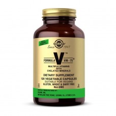 Мультивитамины формула VM-75 (Multiple vitamins with Chelated Minerals), Solgar, 120 веган капсул